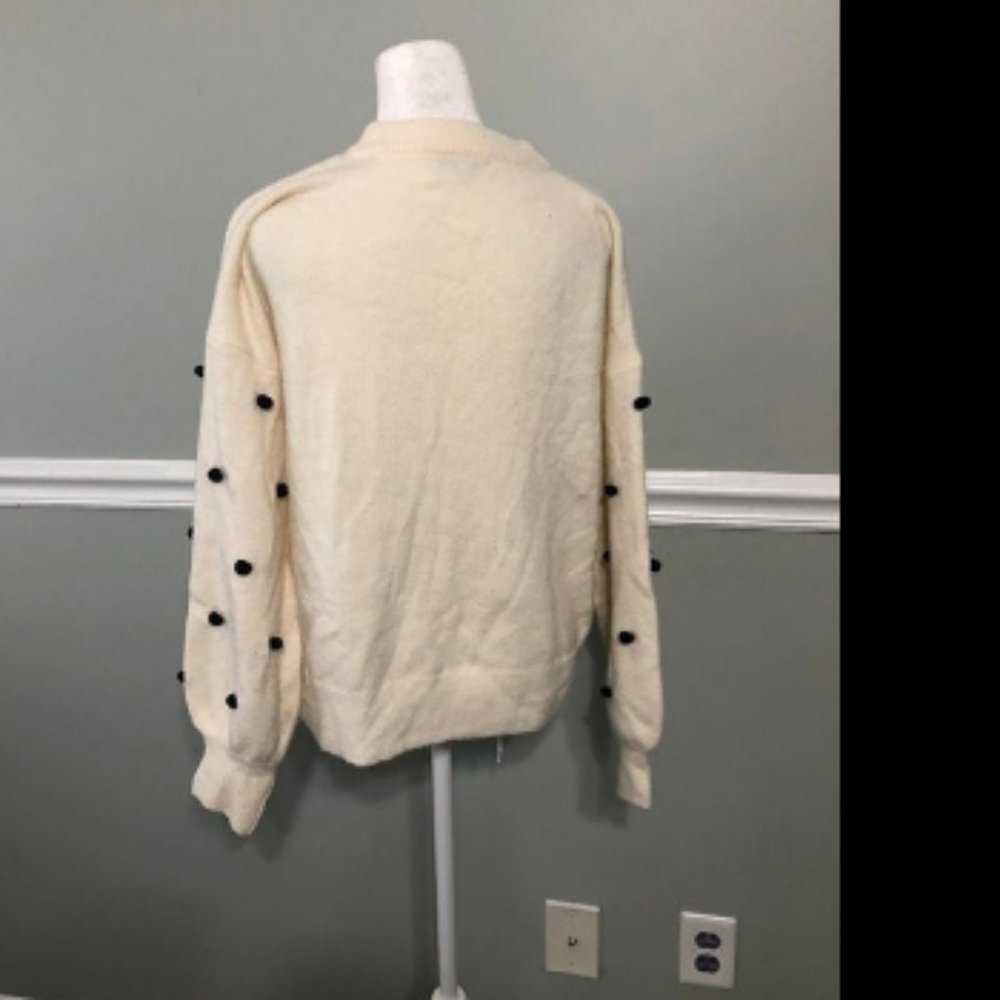 Madewell Pom Pom Brockton Bobble Sweater Sz S - Picture 6 of 6
